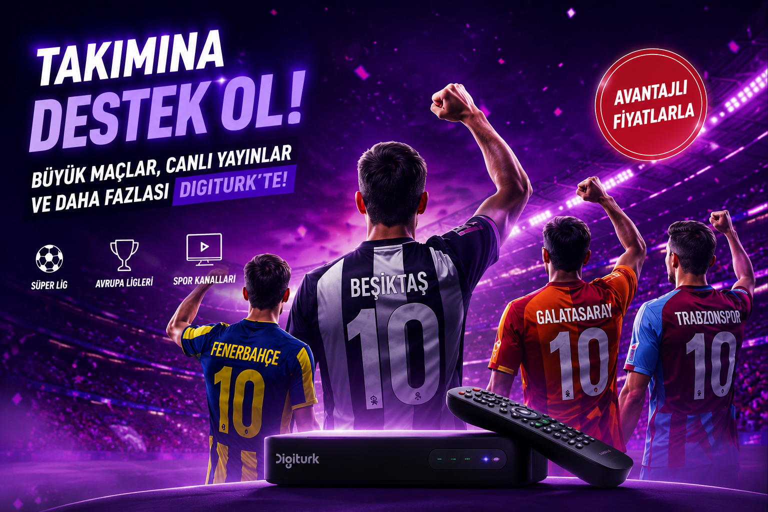 Süper Lig futbol heyecanı — beIN Sports canlı yayın